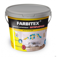 Краска акриловая интерьерная (13.0 кг) FARBITEX