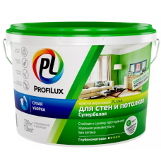 "Профилюкс" ВД краска  акриловая для стен и потолков белая PL- 04А 40кг